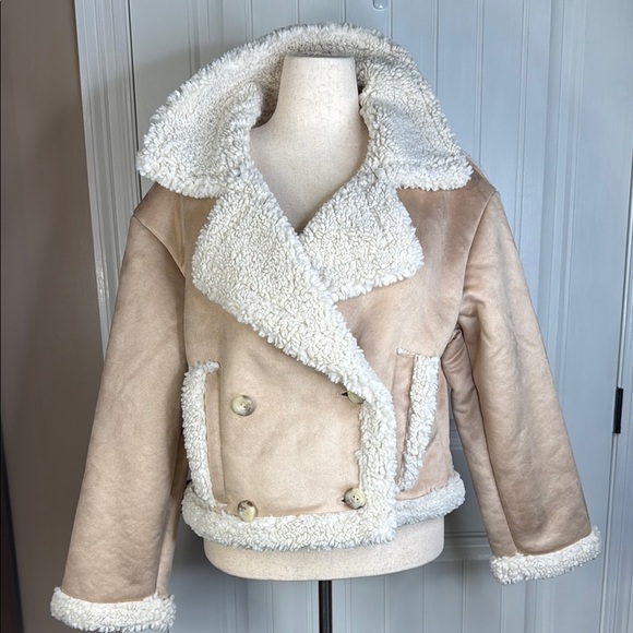 FRYE
Faux Shearling Trim Jacket Sz Large - Picture 2 of 12